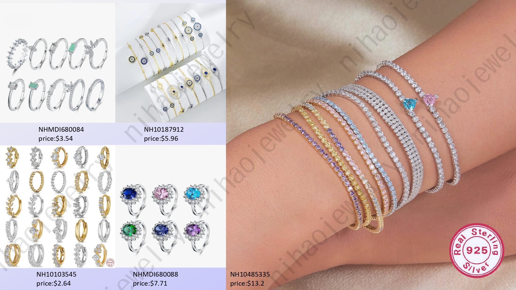 Nihaojewelry provides bulk 925 silver jewelry wholesale online,