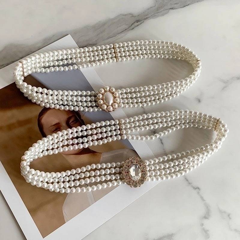 Pearls Women's Chain Belts 
