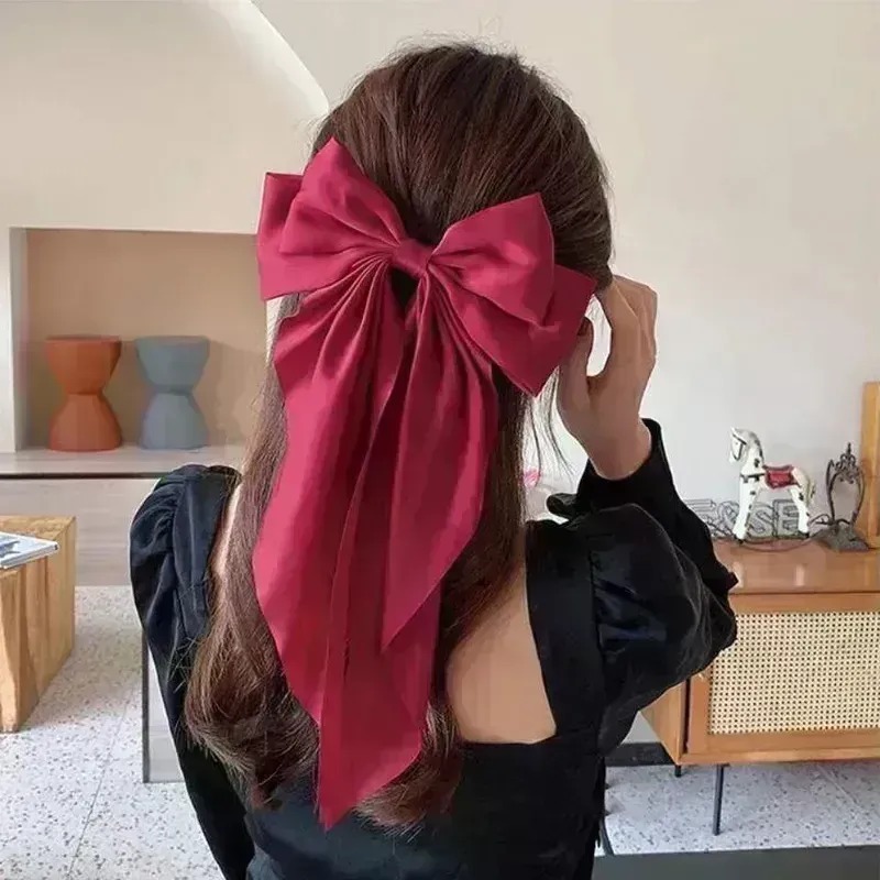 Women's Sweet Bow Knot Cloth Hair Clip
