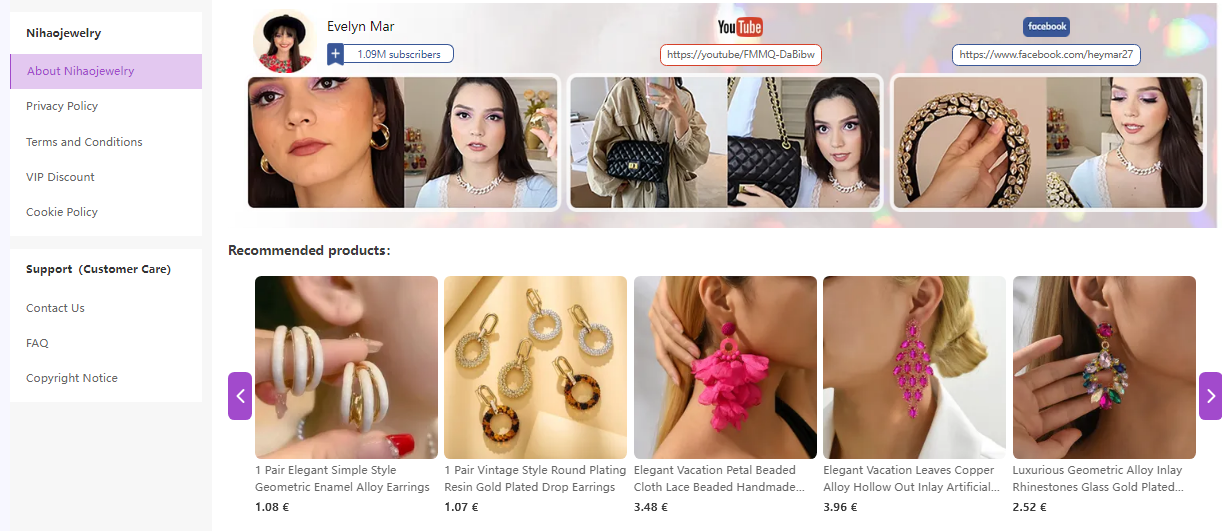 Nihaojewelry influencers and their favorite products 