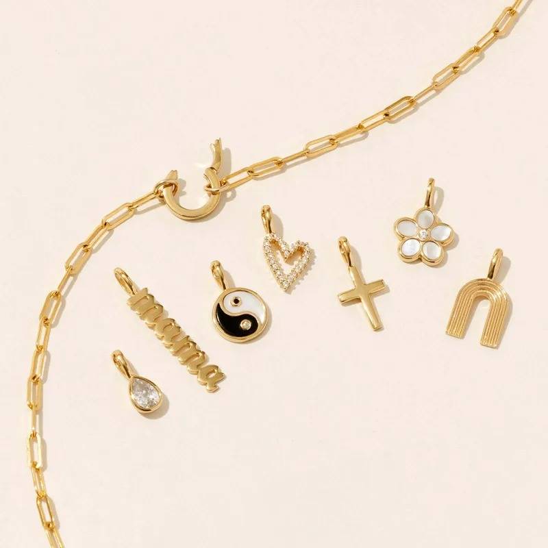 Gold Plated Polished Pendant Chain