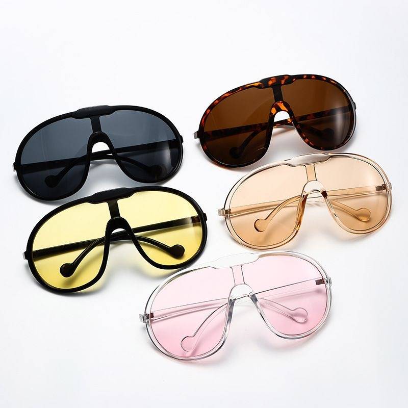 Classic Style Color Block Pc Toad Glasses Full Frame Women's Sunglasses