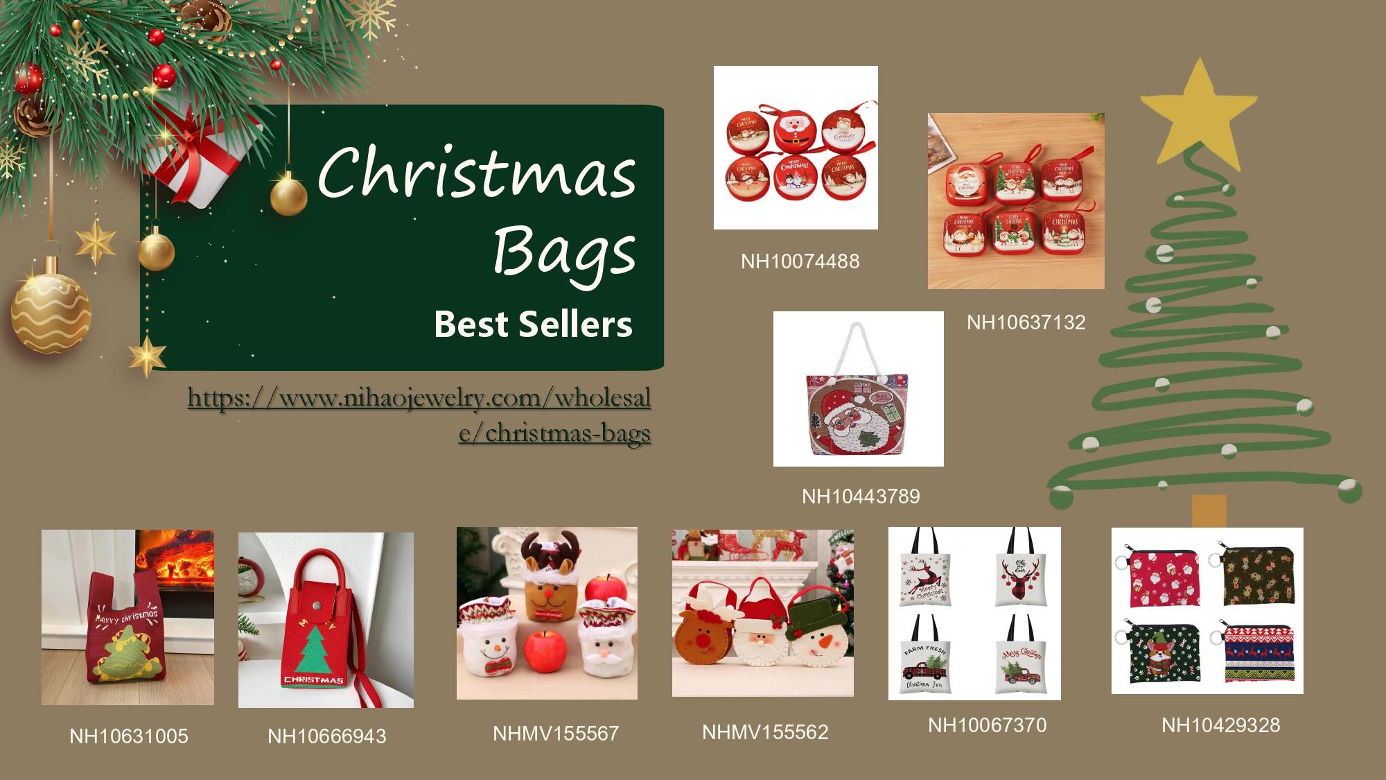 Christmas Bags from Nihaojewelry