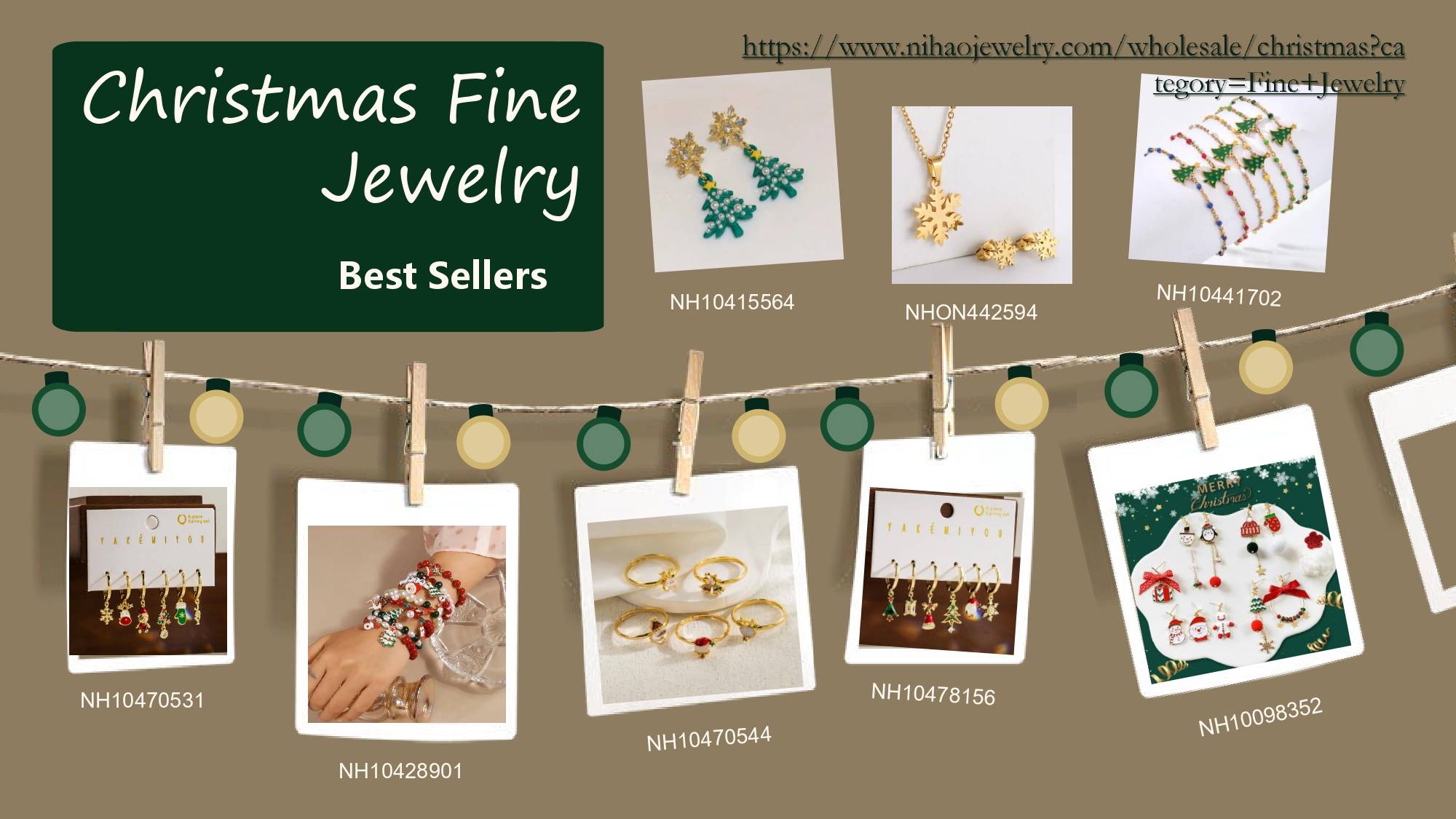 the Christmas Fine Jewelry collection from Nihaojewelry is a must-see