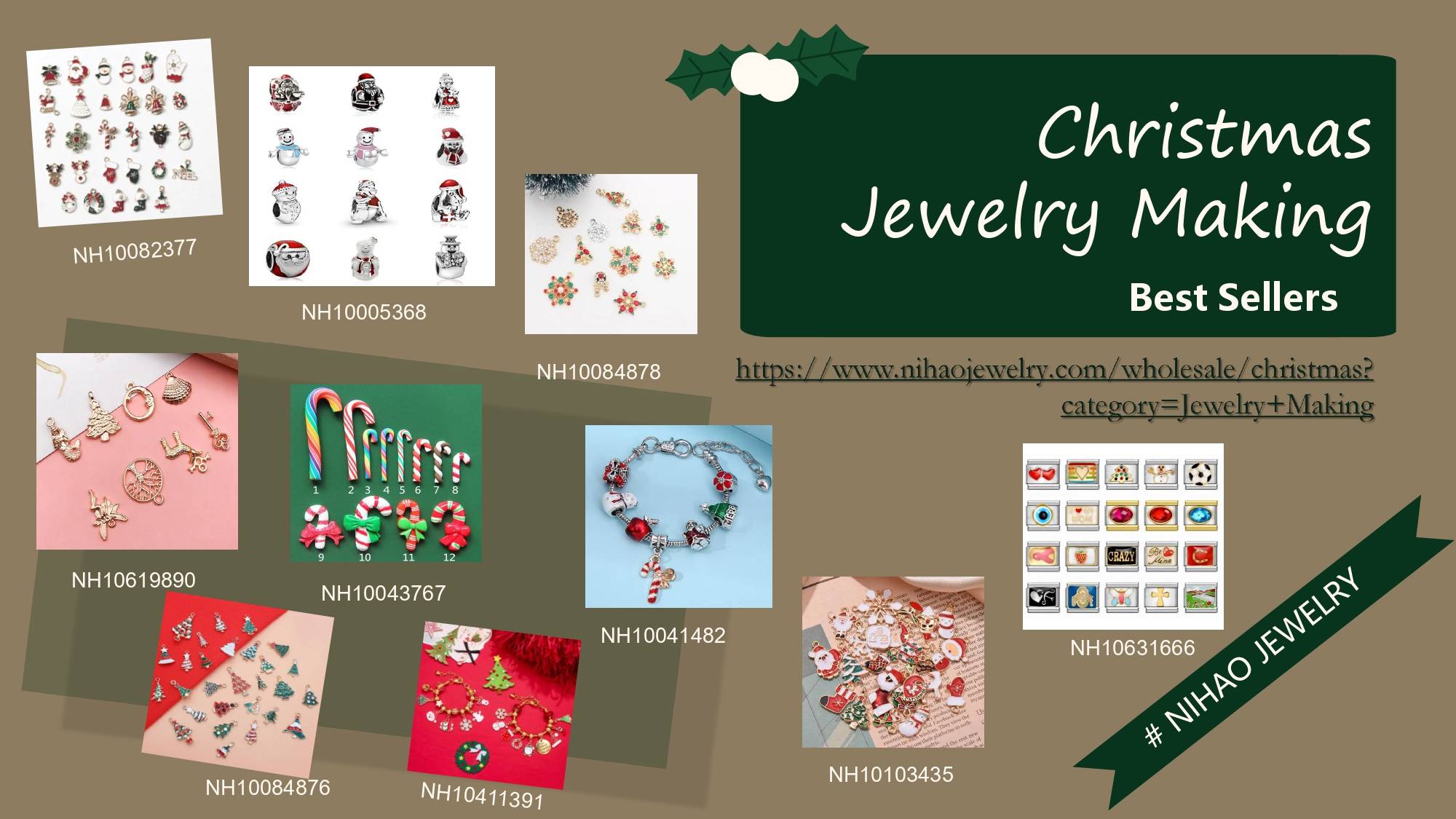 Get creative this holiday season with the Christmas Jewelry Making collection. 