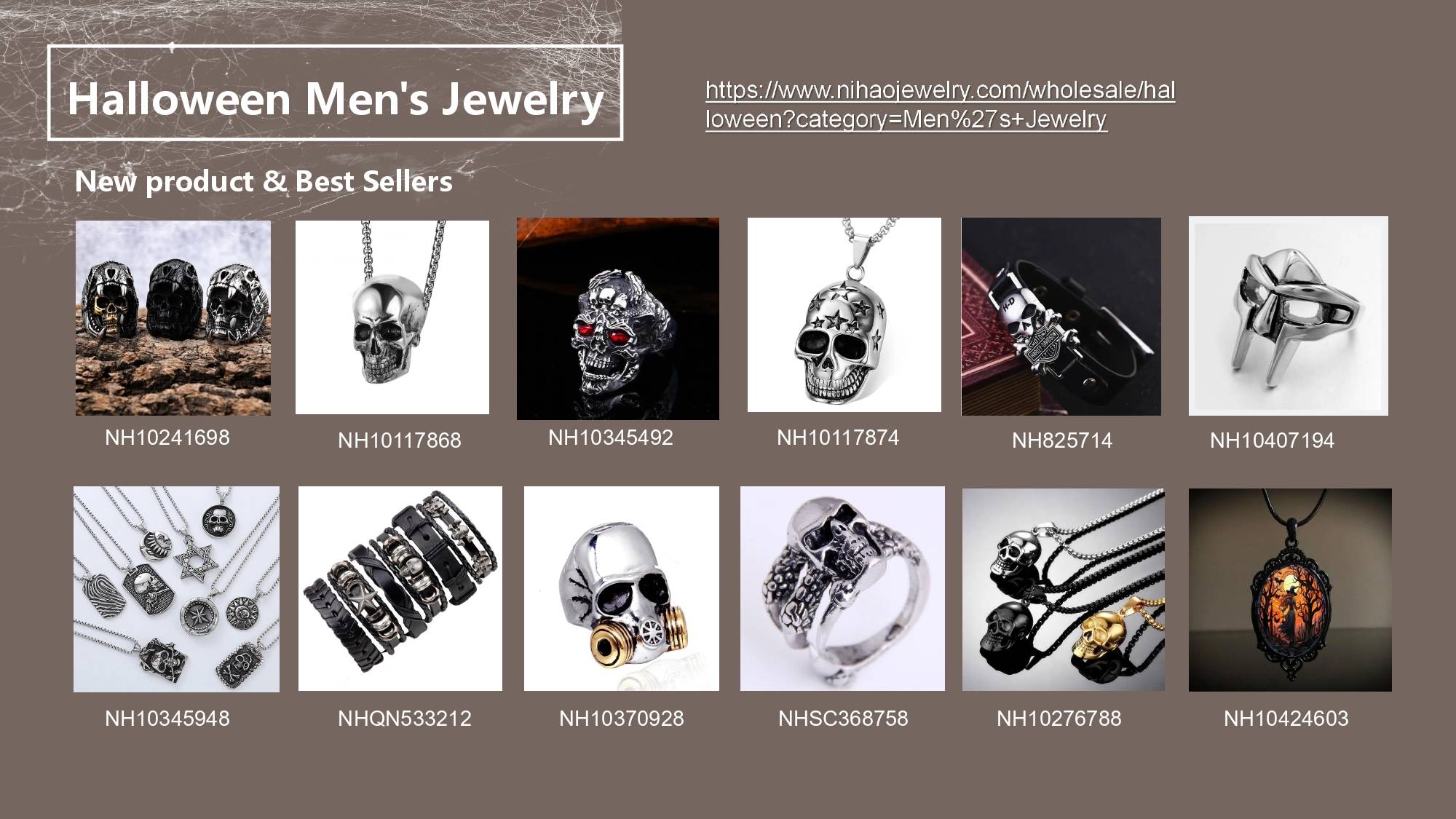 stock up Halloween Men's Jewelry