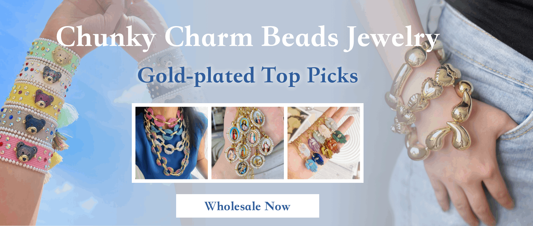 chunky charm beads jewelry