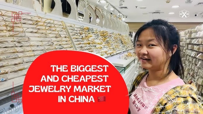 the biggest and cheapest jewelry market in Yiwu, China