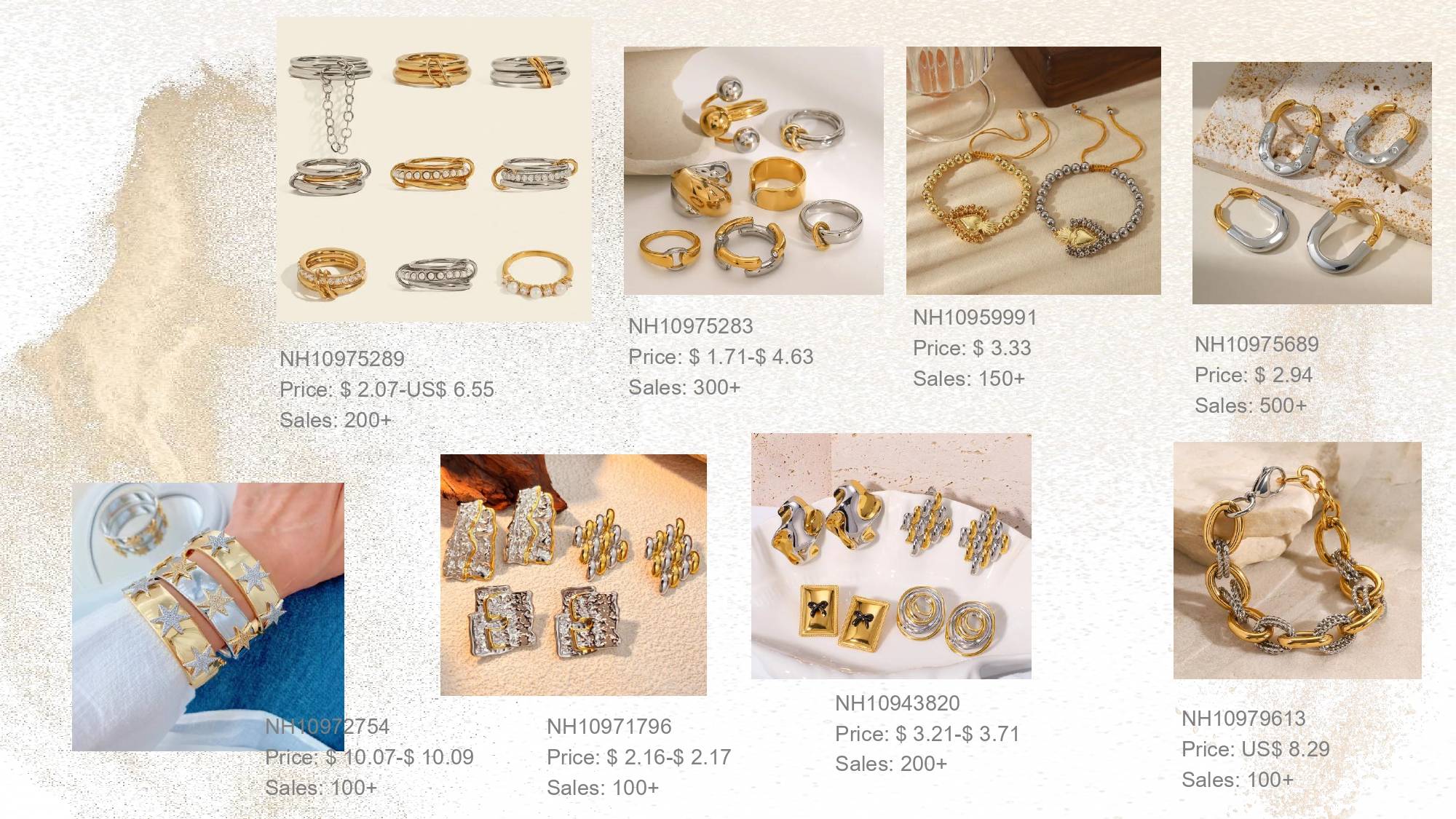 Mixed metal jewelry is one of 10 High-Demand Popular Products To Resell