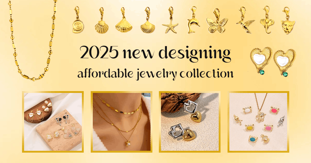 2025 New Designing Affordable Jewelry Collection Fancy Wholesale Market